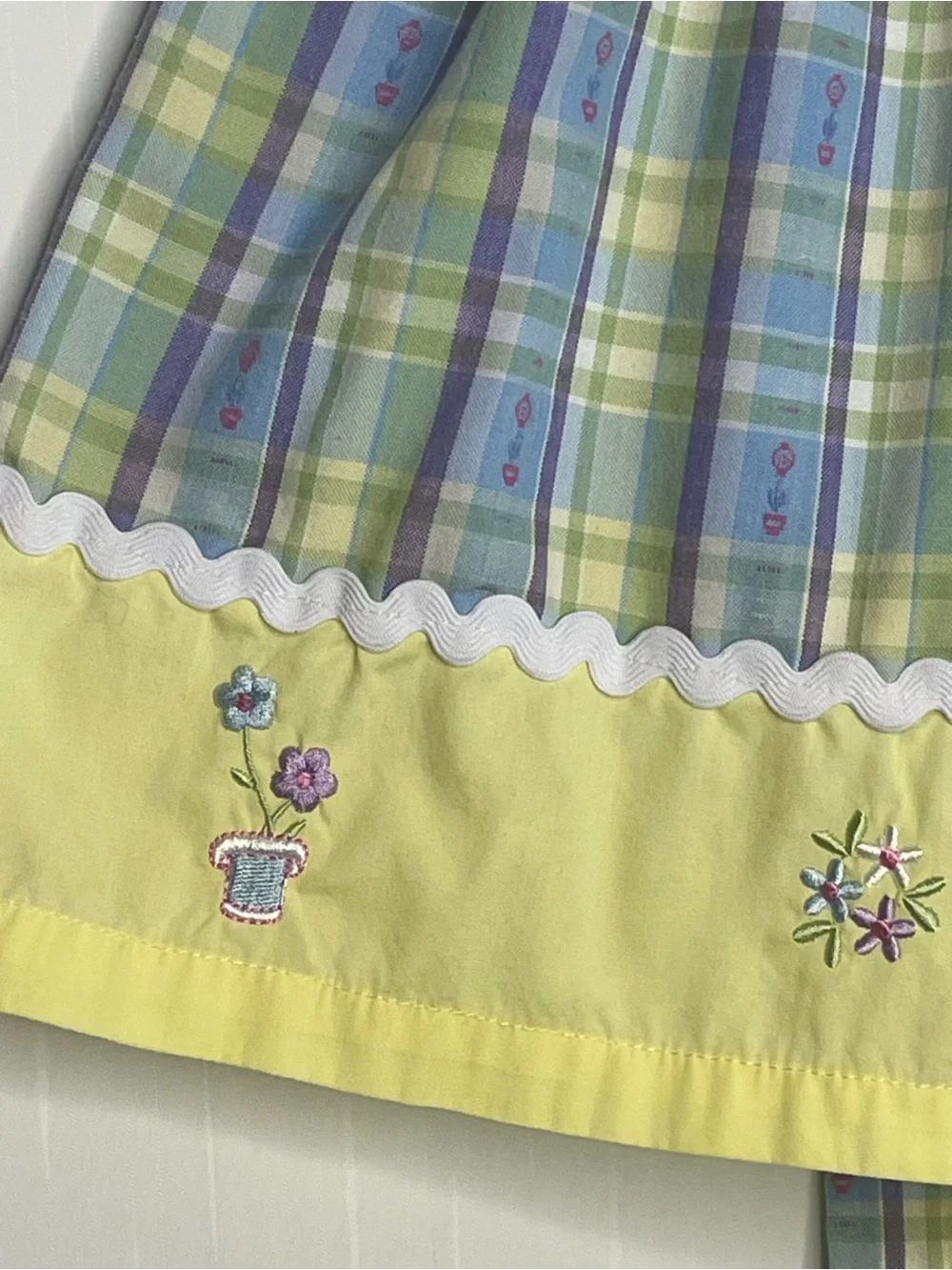 Blueberi Boulevard Plaid Easter Spring Dress Embroidery 2009 Girl 3T